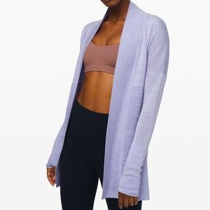 LULULEMON SIT IN LOTUS WRAP II SWEATER SZ 6